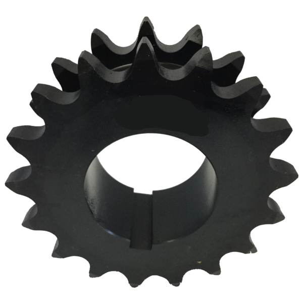 DS80Q17 17-Tooth, 80 Standard Roller Chain Split Taper Double Single Sprocket (1" Pitch) - Froedge Machine & Supply Co., Inc.